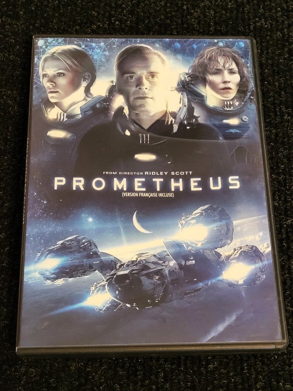 PROMETHEUS DVD Noomi Rapace Michael Fassbender Guy Pearce Ridley Scott 2012